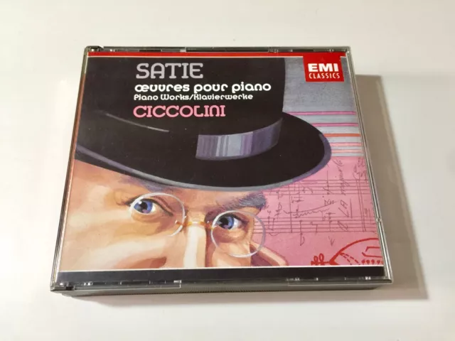 2 NM CD ERIK SATIE Piano Works ALDO CICCOLINI EMI Stereo CZS 7 67282 2 Germany