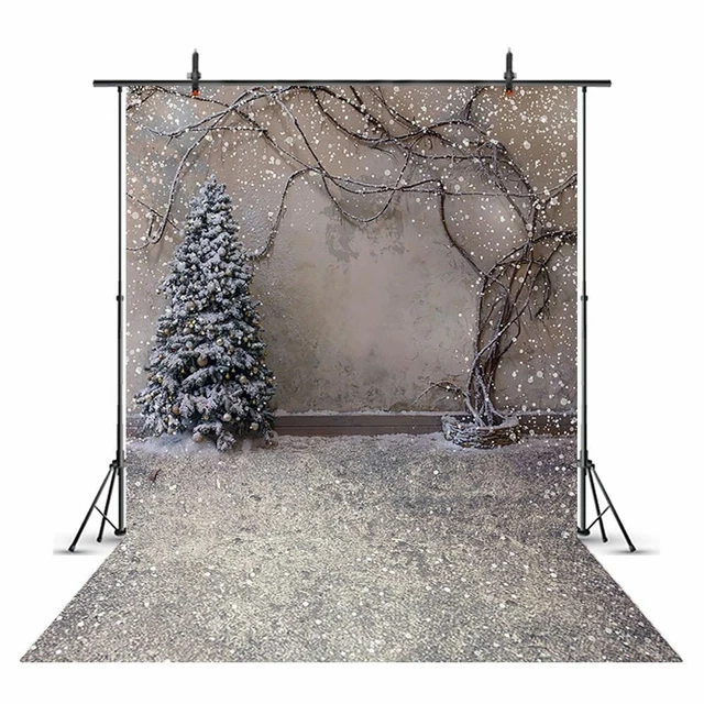 Winter Snow Portrait Christmas Photography Backdrop Background For Photo Studio