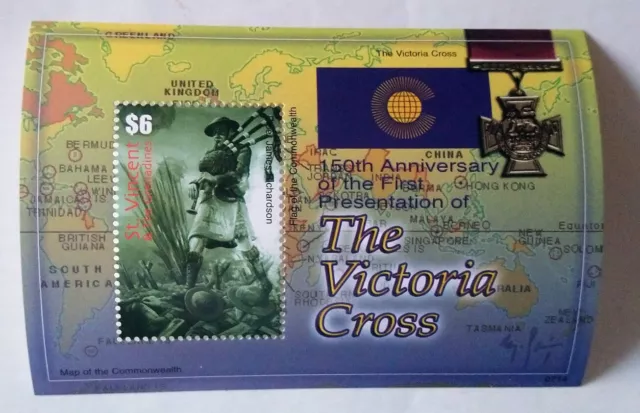St Vincent Et Grenadines The Victoria Cross Bloc Timbre / NEUF **