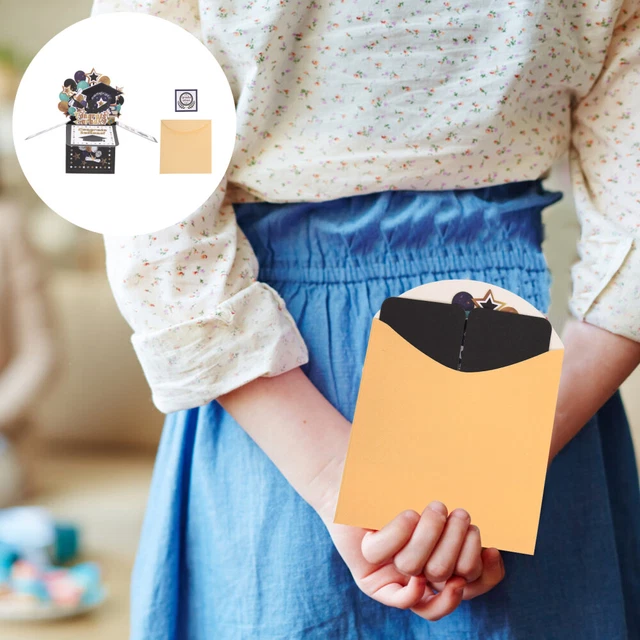 CUTPOPUP - Biglietto pop-up per laurea e congratulazioni, biglietto 3D per laurea universitaria, biglietto di laurea pop up, biglietti di ringraziamento per laurea 2023 (congratulazioni) US8-28UK1520