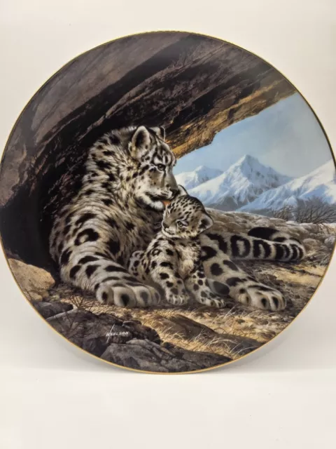 W.L. George Collector Plate The Snow Leopard Last Of Their Kind 1989