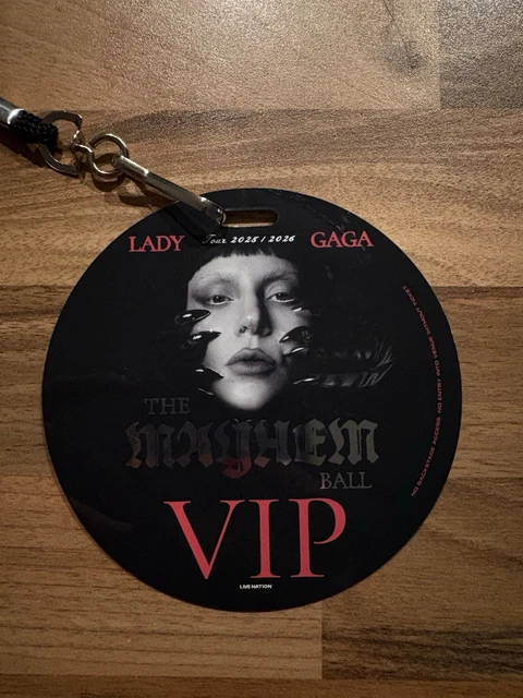 LADY GAGA - Mayhem Ball Tour VIP Merch (Lanyard, Playing Cards