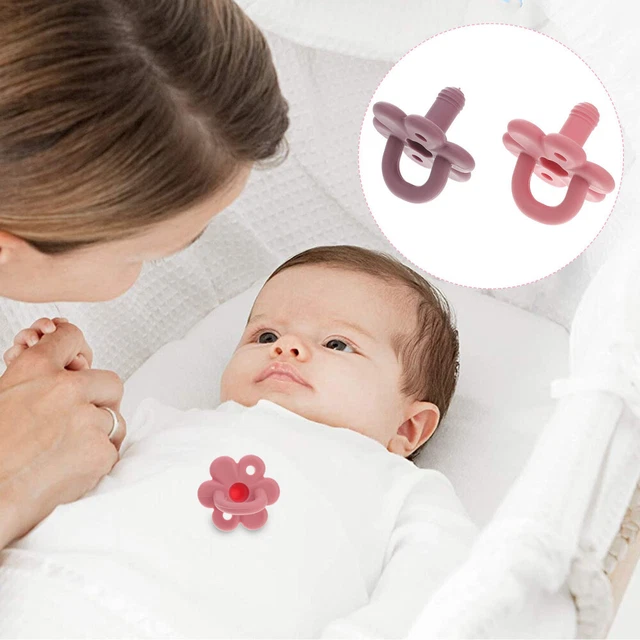 Ciuccio in silicone bambino giocattolo dente da forno ciuccio viola gel di silice