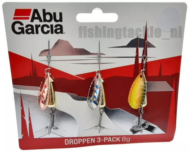 Abu Garcia Droppen 3 Pack LEAD FREE 2022 Model Fishing Spinner Lures Perch Trout