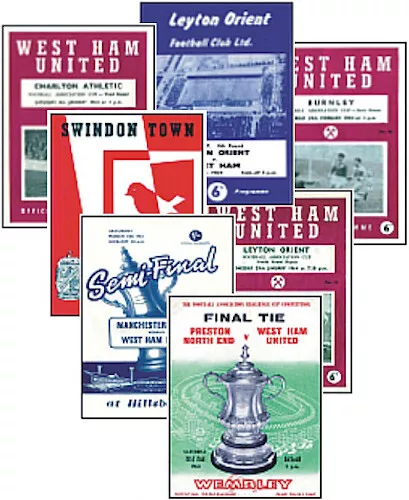 West Ham 1964 FA Cup Programme Trading Card Set