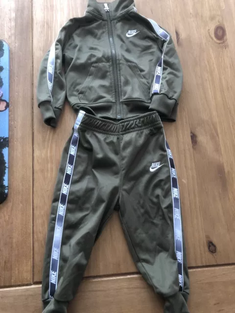 Boys nike khaki tracksuit top