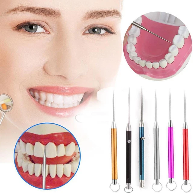 Titanium Telescopic Alloy Toothpick Metal Fruit Toothpick SALE Pendant D6R4