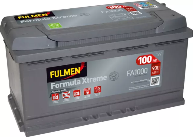 Batterie Fulmen Formula Xtreme 100Ah/900A (FA1000)