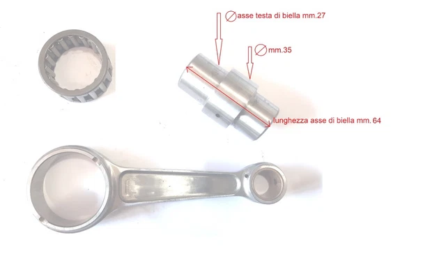 Biella Con Asse D'accoppiamento Ø 27 Per Monocilindrici Ducati