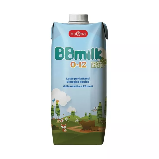 BUONA Bbmilk 0-12 Bio - Latte liquido per lattanti 500 Ml