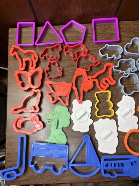 Large Lot Of Various Plastic Cookie Cutters