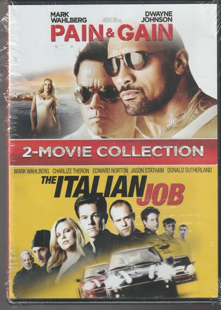 PAIN & GAIN/THE Italian Job (DVD) ~~New! ~~Mark Wahlberg ACTION Double ...