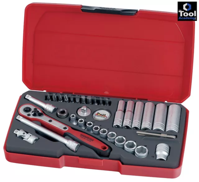 Vente Teng Tools ! 1/4 lecteur extension à cliquet à prise profonde ensemble d'outils UJ avec étui