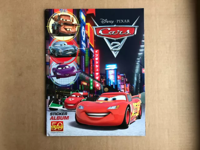 Panini Disney Pixar Cars 2 Movie Empty Sticker Album 2011