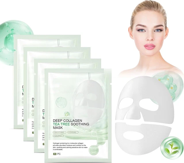 Lot De 5 Masques Au Collagène Raffermissants Pour Le Visage - Patchs Solubles - NEUF