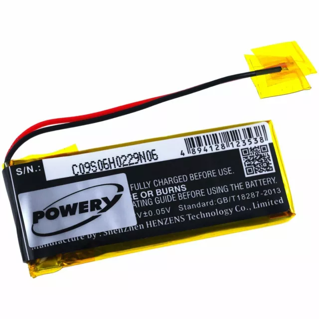 Akku für Kopfhörer Cardo Scala Rider Q1 3,7V 320mAh/1,2Wh Li-Polymer Schwarz