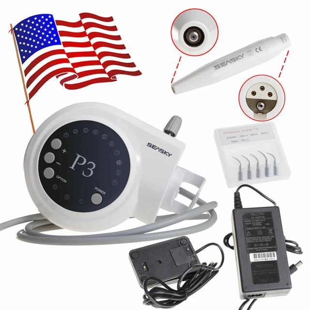 Dental Ultrasonic Piezo Scaler +Handpiece Tips for Cavitron DTE SATELEC tips