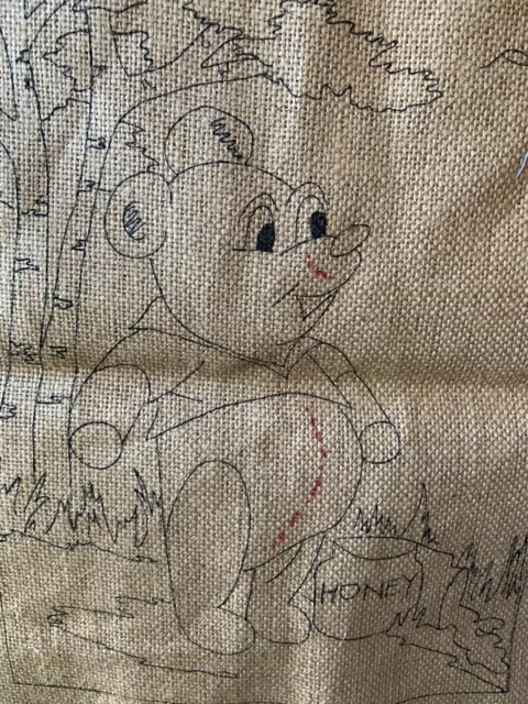 Alfombra patrón de enganche arpillera ""Honey Bear"" McGown de perlas 9x12"" para Sturbridge P1776J