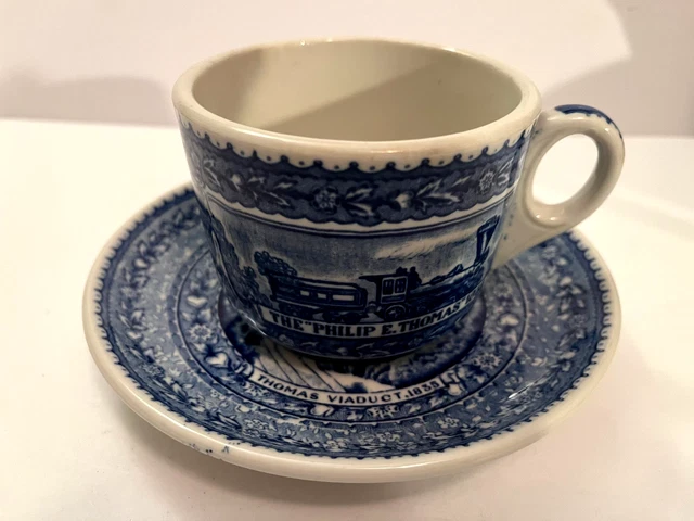 1927 BALTIMORE + OHIO RAILROAD CENTENARY Lamberton China CUP + SAUCER