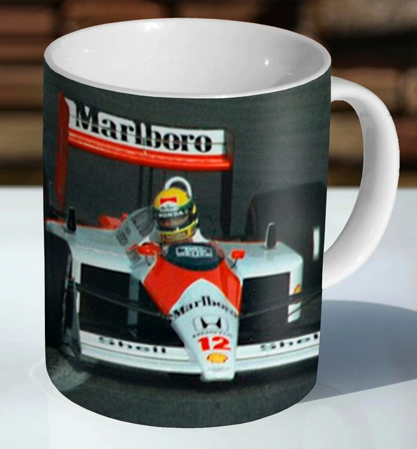 AYRTON SENNA F1 Track Ceramic Coffee Mug Cup £8.85 PicClick UK