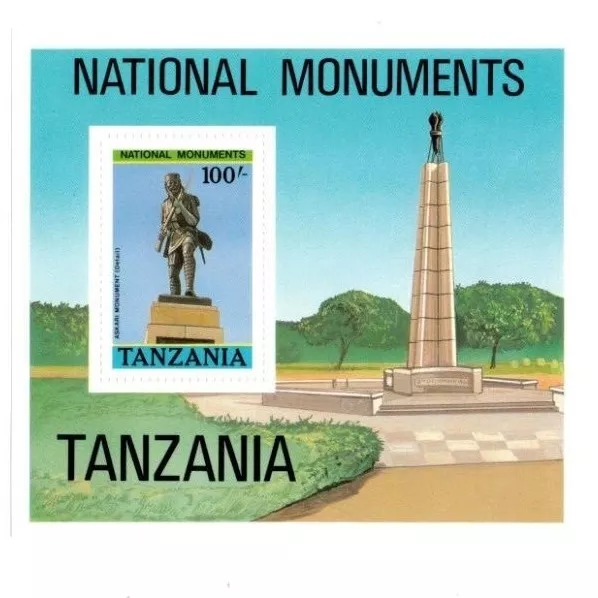 Tanzania 1988 - National Monuments - Souvenir Stamp Sheet - Scott #401 - MNH