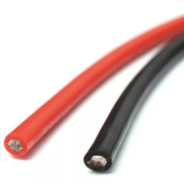 1/3/5/10M UL3135 Silicone Wire 10AWG  12AWG 14AWG 16AWG ~ 30AWG RC Cable Lead 2