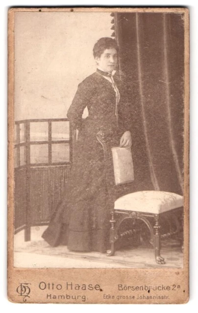 Fotografie Otto Haase, Hamburg, Börsenbrücke 2 a, Portrait junge Dame in hübsch
