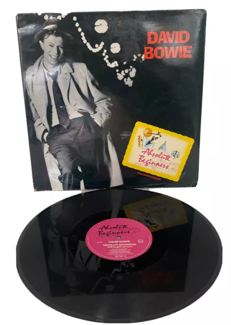 David Bowie - Absolute Beginners 12" Gatefold Single A1 Record 1986 Ex / G+