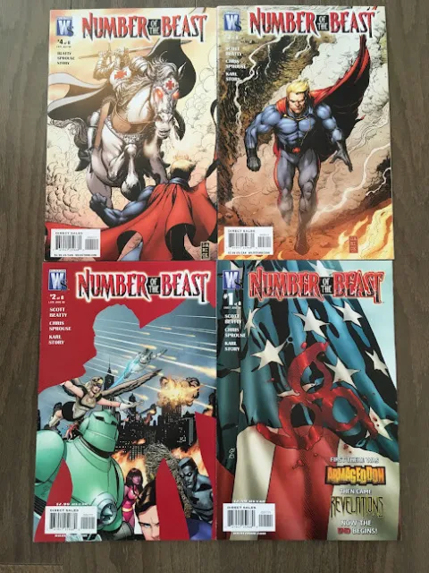 Number Of The Beast Comic Lot 4 Issues Dc Wildstorm Comics 1 2 3 4