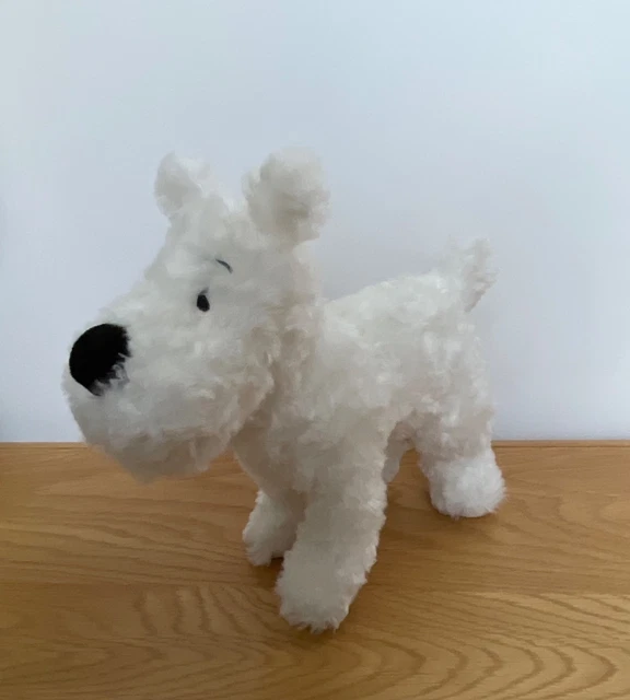 HERGE TINTIN Snowy Dog White Fox Terrier Soft Toy Plush 25cm herge-tintin-snowy-dog-white-fox-terrier-soft-toy-plush-25cm