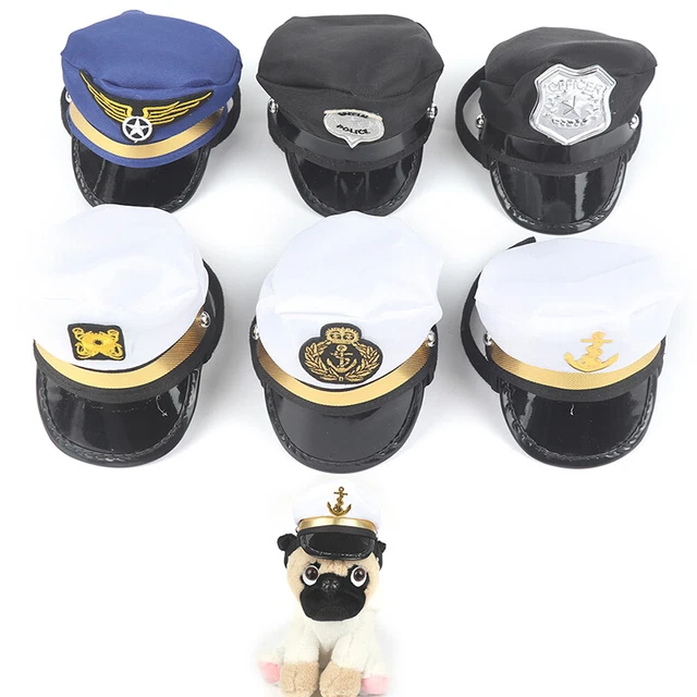 Disfraz de capitán para perro yate militar barco patrón barco marinero capitán -JQ