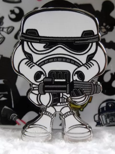 2015 Disney Trading Pin Cute Star Wars Mystery Stormtrooper with Blaster