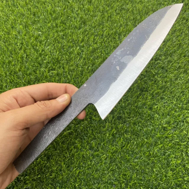 11'' CUSTOM HANDMADE D2 Hammered High Carbon Steel Chef Blank Blade KNIFE  242