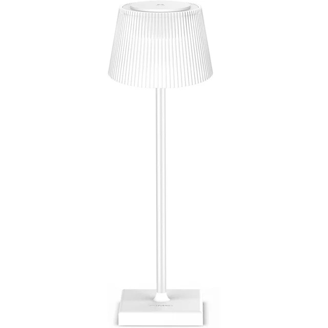 Lampada Da Tavolo Led Ricaricabile Simile Poldina Touch Dimmer Bianca