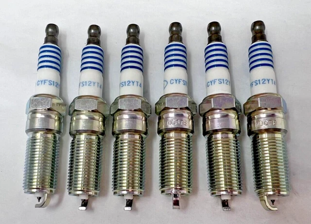 Set Of 6 OEM Motorcraft SP594 Ford CYFS12YRT3 Spark Plugs Replaces SP542 SP578 E - Foto 6