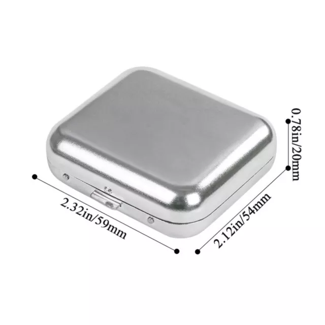 Mini Portable Ashtray Stainless Steel Pocket Ashtray Ashtray with Lid Cigaretbe 2