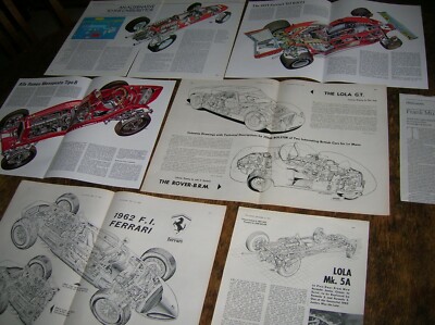 7 desahogos 1962-75 Ferrari Lola Gt & MK 5A Rover-BRM Alfa Tipo B F vacas 