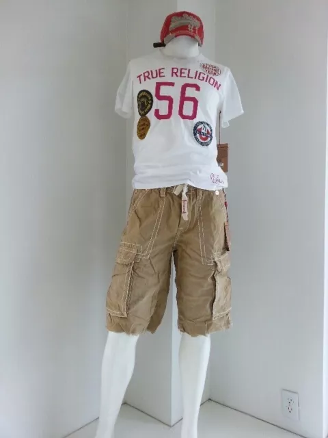 NEW True Religion Men’s Issac Cargo Twill Short  NWT  was $165.00 : Y2K Version