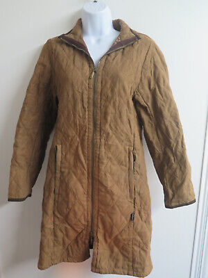 Vintage Barbour Quilted Newmarket Shaped Coat- UK 8 Euro 36 in  Brown