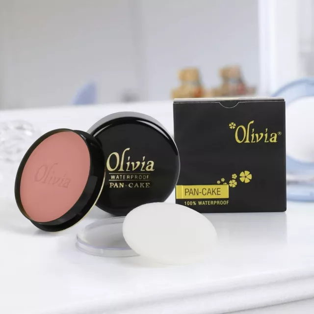 2 PC x 25 Gram Olivia Waterproof Bronze Makeup Cream Shade No. 22 Matte Finish