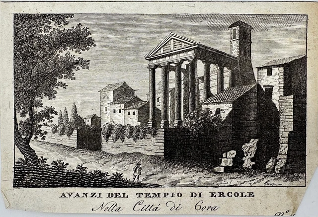 Antique Topography - Remains From the Temple of Hercules in Cori - B. Piranesi
