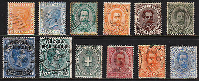 Italy — Scott 35//70 — King Victor Emmanuel Ii & Humbert I — Used — Scv $62.80