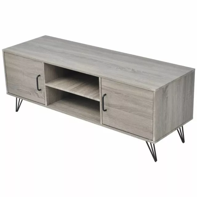 TV Cabinet Entertainment Unit TV Stand Media Console 2 Shelves 120x40x45 cm Grey