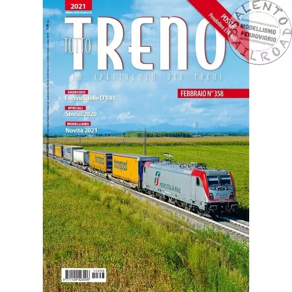 Rivista ferroviaria TUTTOTRENO numero 358 febbraio 2021