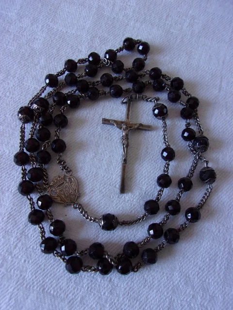Collier En Argent Massif Avec Perles Synthétiques Et Cristaux - Neuf Sans Emballage