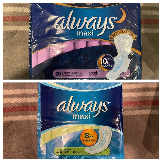 Almohadillas para pasar la noche Always FlexiWings talla 5 20 CT/22 unidades súper largas sin alas