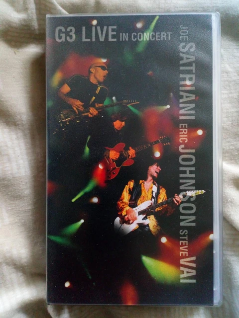 G3 LIVE IN CONCERT VHS TAPE. Joe Satriani/Eric Johnson/Steve Vai live