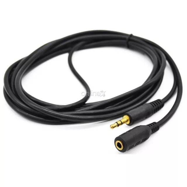 Cable MINI JACK Macho Hembra ORO 3.6 Mts  Alargador Audio 3,5mm Estéreo a1054 2