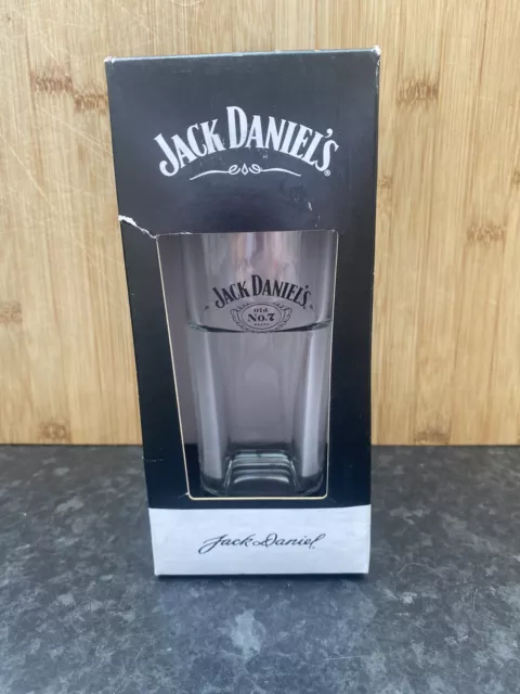 Jack Daniels Glass Highball Glass Brand New heavy quality Damaged Boxes