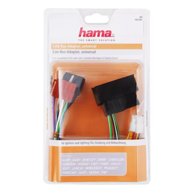 Hama CAN-Bus Interface Adapter Kabel Universal Auto-Radio für Audi BMW Skoda VW 2